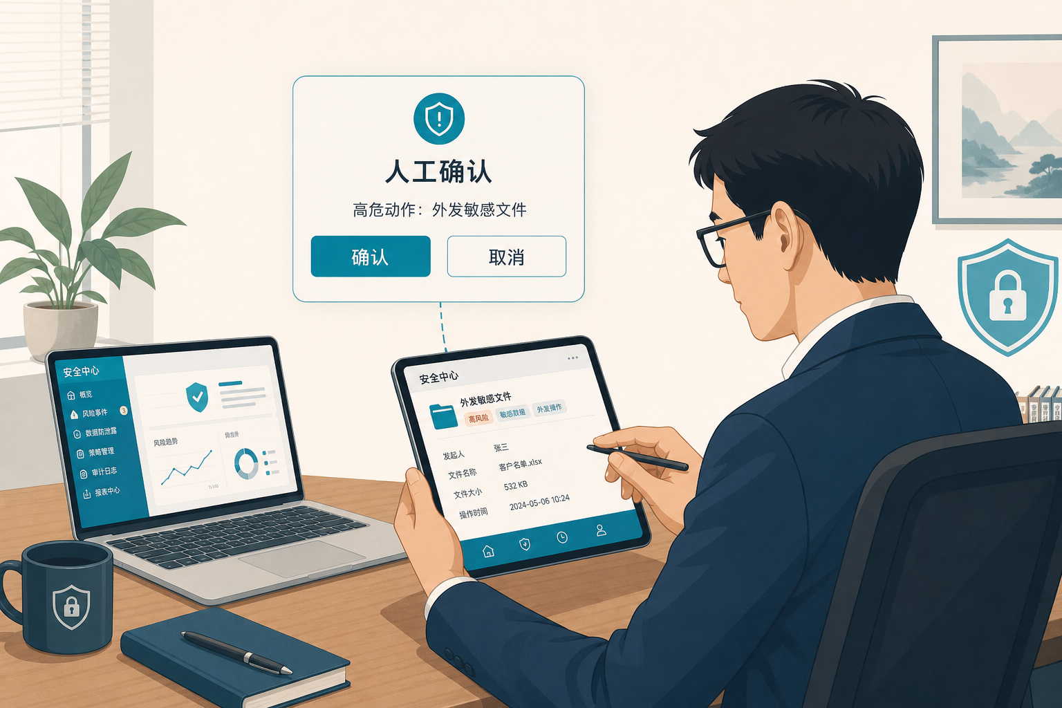 人工门控示意